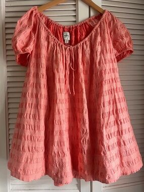 Maeve Scoop-Neck Mini Swing Dress